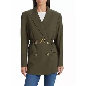 NEW VERONICA BEARD women's hutchinson wool-blend dickey jacket in loden